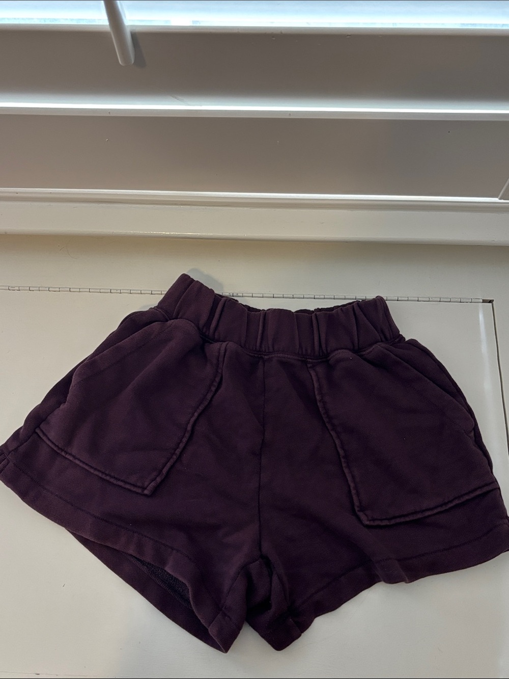 aerie Plum Elastic Waist Girls' Shorts